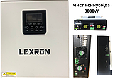 Гібридний інвертор із правильною синусоїдою Lexron 3K, 3000W, 24V, фото 3