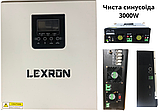 Гібридний інвертор із правильною синусоїдою LEXRON-2400 ,2400W, 24V, ток заряду 0-50A, фото 3