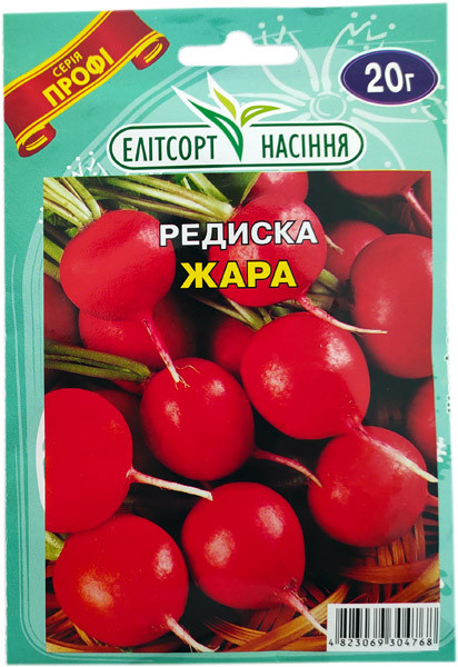 Насіння редиски Жара 20 г скоростигла, фото 1