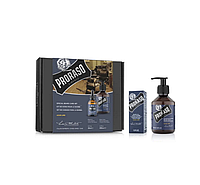 Подарочный набор по уходу за бородой Proraso Duo Pack Azur Lime (Oil + Shampoo)