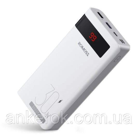 Зовнішній акумулятор (павербанк) Romoss Sense 8PS Pro 30000mAh 30W (PHP30-892-1133H)