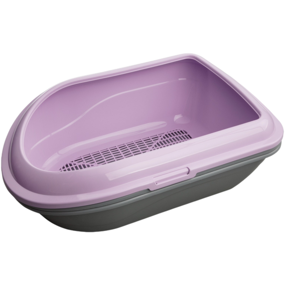 Photos - Cat Litter Box / Tray AnimAll Туалет с двойным поддоном под наполнитель CNR-130, 57 x 39 x 23 см 