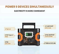 Універсальна зарядна станція зовнішній акумулятор HOWEASY 8000mah 330W, фото 5