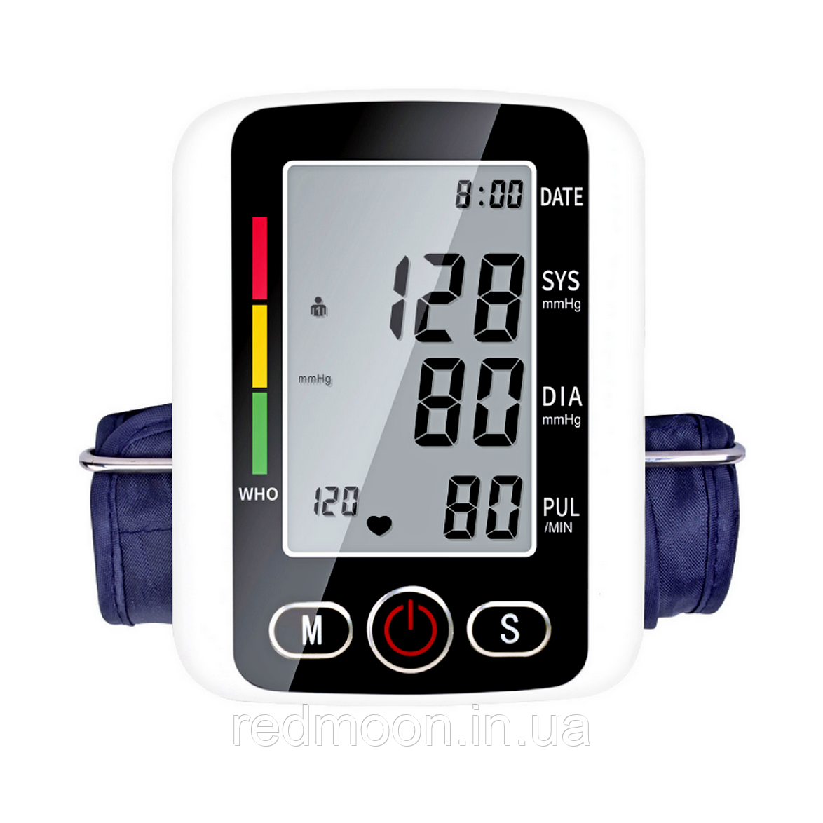 Тонометр автоматичний плечовий KM-210, на батарейках / Цифровий апарат для вимірювання тиску та пульсу, фото 1