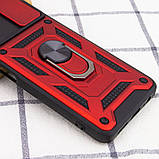 Протиударний чохол для Xiaomi Redmi Note 12 Pro 4G червоний зі шторкою, ударостійкий чохол редмі нот 12 про 4 г, фото 2