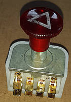 Кнопка аварійної сигналізації КАМАЗ, ЗІЛ, УАЗ (6А, 24V) 8 контактів ВК422-12