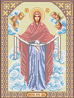 Икона для вышивки бисером Покров Пресвятой Богородицы Цена указана без бисера