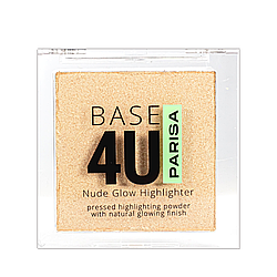 Хайлайтер для обличчя Parisa Cosmetics Base 4U із нюдовим блиском H-01, №01