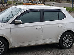 Дефлектори вікон (вітровики) Skoda Fabia III Hetchback 2014- (HIC/Тайван)