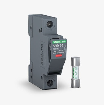 Запобіжник Suntree SRD-30, 20A 10x38 g\PV 1100V (33kA) з тримачем / роз'єднувачем 1P 1100V DC