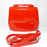 Дитяча сумочка лакова червона, фото 2
