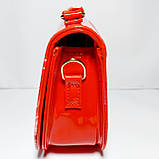 Дитяча сумочка лакова червона, фото 3