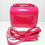 Дитяча лакова сумочка малинова з єдиноріжком, фото 2