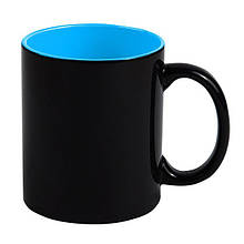 Чашка для сублімації Хамелеон кольорова всередині 330 мл блакитний
