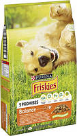 Friskies Balance Фрискис сухой корм для взрослых собак с Курицей и овощами 10 кг