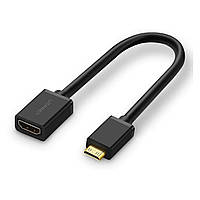 Переходник UGreen Mini HDMI to HDMI Female Adapter Cable 20137 (Черный, 22см)