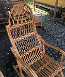 Крісло гойдалка розкладне плетене з лози для дому, фото 3