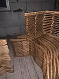 Крісло гойдалка розкладне плетене з лози для дому, фото 5