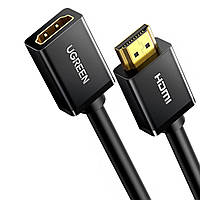 HDMI кабель удлинитель UGreen HD107 Extender Male to Female 4K@60Hz 3D 10140 (Черный, 0.5м)
