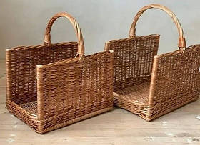 Набір плетених кошиків дровниць 2шт