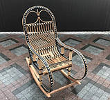 Розкладне крісло-гойдалка плетене, фото 4