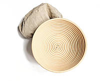 Форма плетеная из ротанга для расстойки хлеба на 1кг с чехлом