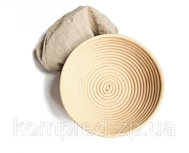 Форма корзинка для расстойки хлеба из ротанга на 1кг с чехлом ...