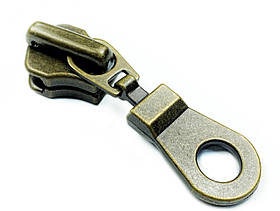 Бігунок для металевій блискавці №8 YKK Японія М-23675 колір Антік