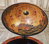 Глобус бар підлоговий на 3-х ніжках з дерева коричневого кольору, фото 6