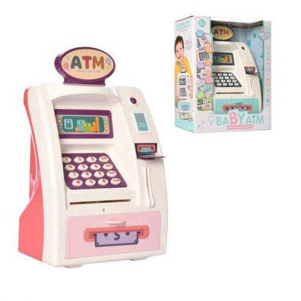 Скарбничка-банкомат "Baby ATM", рожевий