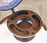 Глобус бар настільний Мапа світу новий дизайн кремовий сфера 33 см, фото 5