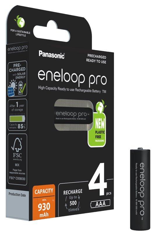 Акумулятор Panasonic Eneloop Pro AAA 930 мА·год 4BP 4 шт.