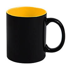 Чашка для сублімації Хамелеон кольорова всередині 330 мл жовтий