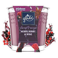 Ароматическая свеча Glade Merry Berry & Wine 129g