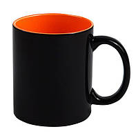 Чашка для сублимации Хамелеон цветная внутри 330 мл оранжевый