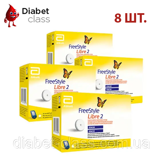 FreeStyle Libre 2 Сенсор (ФріСтайл Лібре 2 Сенсор) 8 шт.