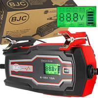 Зарядное устройство АКБ интелектуальное BJC BC-10A 6-12V MT82489 режим поддержка AGM гелевых аккумуляторов