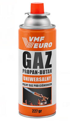 Портативний цанговий газовий балон VMF Euro Gaz 400мл 227 гр