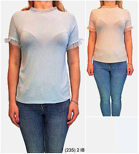 Блуза жіноча, молодіжна. Кольори: рожевий, блакитний. Розмір: 46/48. Блуза повсякденна.