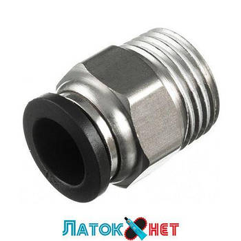 З'єднання цангове для поліуретанових шлангів 12 мм 1/2 зовнішня різь PT-2314 Intertool