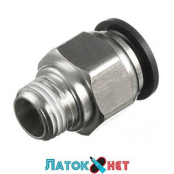 З'єднання цангове для поліуретанових шлангів 12 мм 1/4 зовнішня різь PT-2304 Intertool