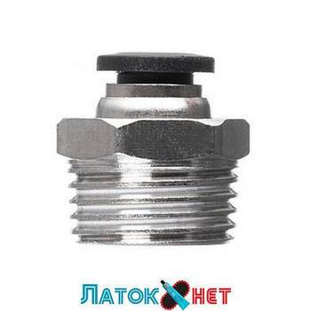 З'єднання цангове для поліуретанових шлангів 8 мм 1/2 зовнішня різь PT-2312 Intertool