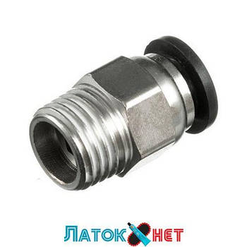 З'єднання цангове для поліуретанових шлангів 8 мм 1/4 зовнішня різь PT-2302 Intertool