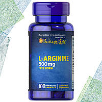 Л-Аргинин Puritan's Pride L-Arginine 500 мг 100 капсул
