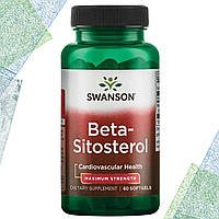 Для сердца Swanson Beta-Sitosterol Maximum Strength (Бета-Ситостерол) 60 гелевых капсул