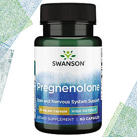 Мозок + Нервова система Swanson Pregnenolone (Brain and Nevous System) 25 мг 60 капсул