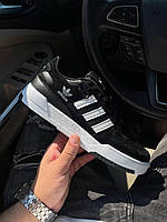 Мужские кроссовки Adidas New Forum Black White ALL09213