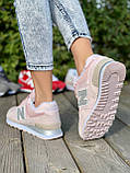 Жіночі кросівки New Balance 574 Pink And Silver Trainers (с мехом) ALL04804, фото 7
