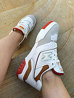 Женские кроссовки New Balance 550 White Orange Au Lait Brown BBW550WA