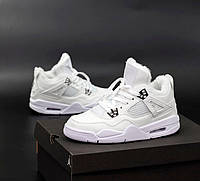 Женские кроссовки Air Jordan 4 Retro Pure Money (с мехом) 308497-100